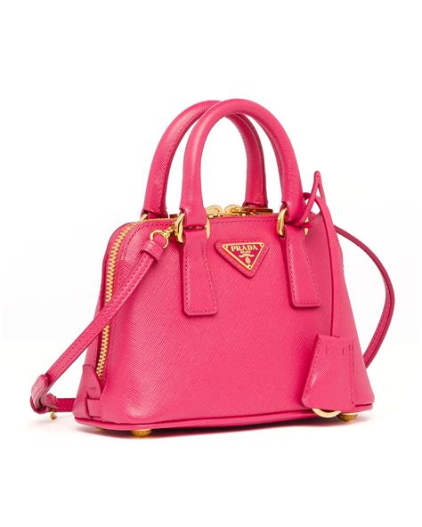 Prada pink saffiano handbags